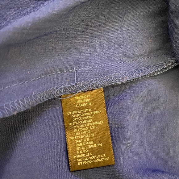 💙💙Gorgeous Royal Blue Mini Faux Wrap Skirt 💙💙 - Picture 4 of 5